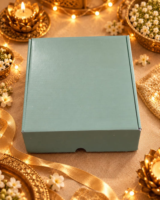 The Coastal Calm Gift Hamper | Seashell Wax Sachet & Ocean Wax Melts – Diwali Gift Box